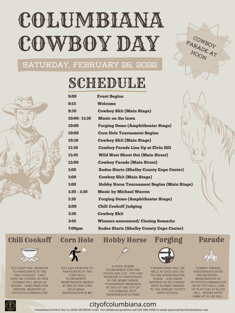 Columbiana Cowboy Day 2022 Scheudle