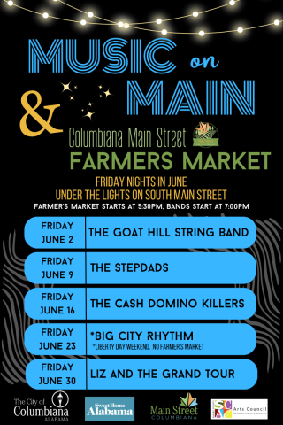 Flyer for music on main