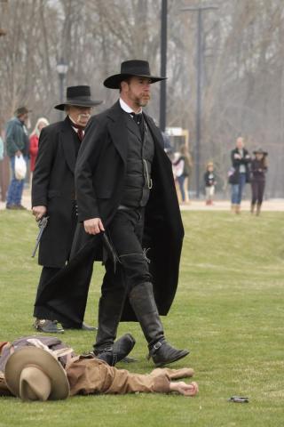 Cowboy Actors walking