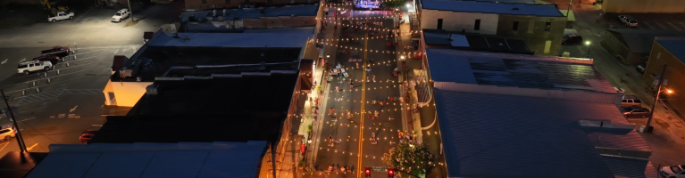 Drone view of Main Street
